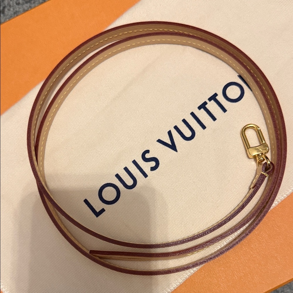 Louis Vuitton vachetta leather strap